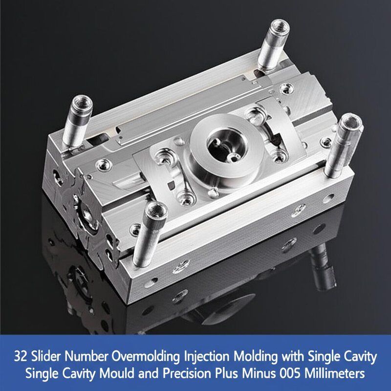 Single Face Injection Mold 32 Slider Number Overmolding Injection Molding with Single Cavity ...